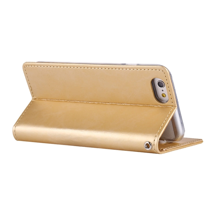 GOOSPERY BLUE MOON FLIP for iPhone 6 Plus & 6s Plus Crazy Horse Texture PU + TPU Horizontal Flip Leather Case with Holder & Card Slots & Wallet