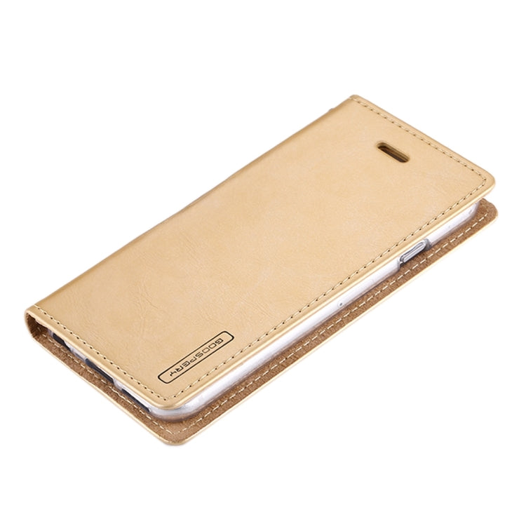 GOOSPERY BLUE MOON FLIP for iPhone 6 Plus & 6s Plus Crazy Horse Texture PU + TPU Horizontal Flip Leather Case with Holder & Card Slots & Wallet