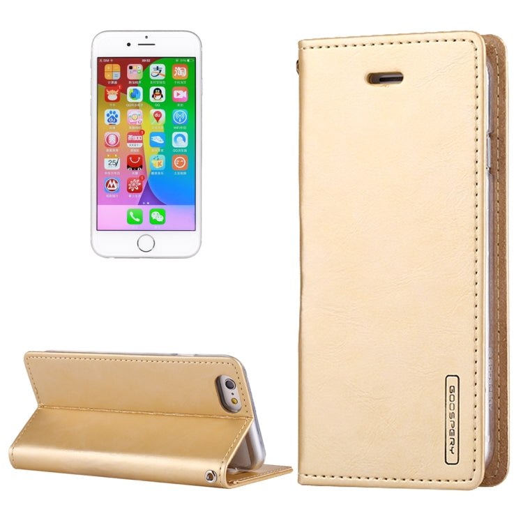 GOOSPERY BLUE MOON FLIP for iPhone 6 Plus & 6s Plus Crazy Horse Texture PU + TPU Horizontal Flip Leather Case with Holder & Card Slots & Wallet