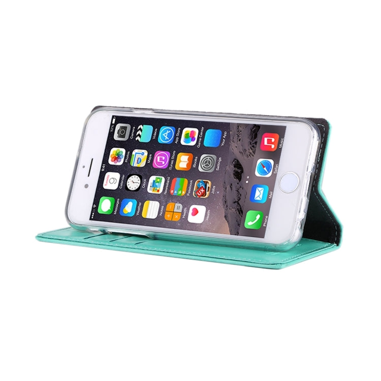 GOOSPERY BLUE MOON FLIP for iPhone 6 Plus & 6s Plus Crazy Horse Texture PU + TPU Horizontal Flip Leather Case with Holder & Card Slots & Wallet