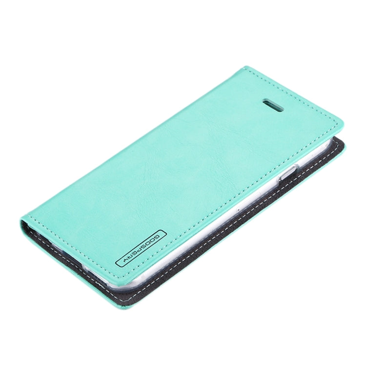 GOOSPERY BLUE MOON FLIP for iPhone 6 Plus & 6s Plus Crazy Horse Texture PU + TPU Horizontal Flip Leather Case with Holder & Card Slots & Wallet