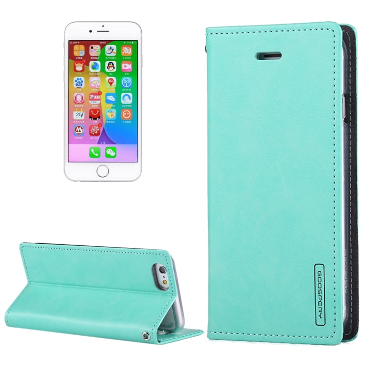 GOOSPERY BLUE MOON FLIP for iPhone 6 Plus & 6s Plus Crazy Horse Texture PU + TPU Horizontal Flip Leather Case with Holder & Card Slots & Wallet