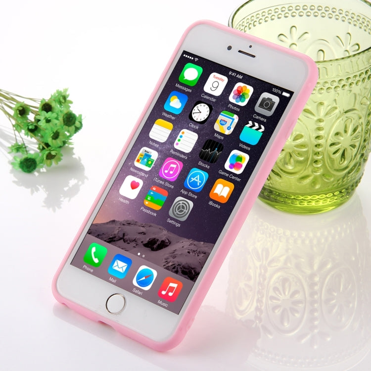 For iPhone 6 Plus & 6s Plus Ice Cream Pattern Squeeze Rebound Squishy Dropproof Protective Back Cover Case(Pink)