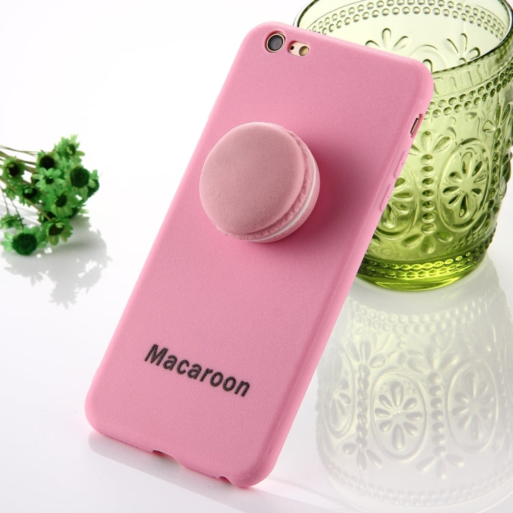 For iPhone 6 Plus & 6s Plus Macaroon Pattern Squeeze Rebound Squishy Dropproof Protective Back Cover Case