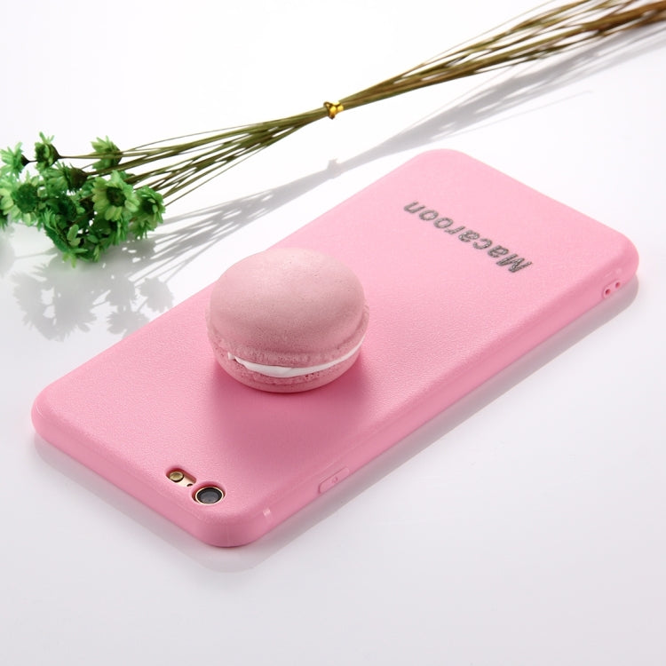 For iPhone 6 Plus & 6s Plus Macaroon Pattern Squeeze Rebound Squishy Dropproof Protective Back Cover Case