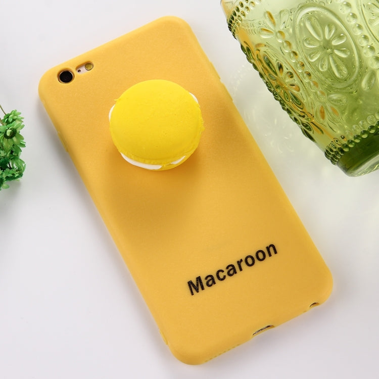 For iPhone 6 Plus & 6s Plus Macaroon Pattern Squeeze Rebound Squishy Dropproof Protective Back Cover Case