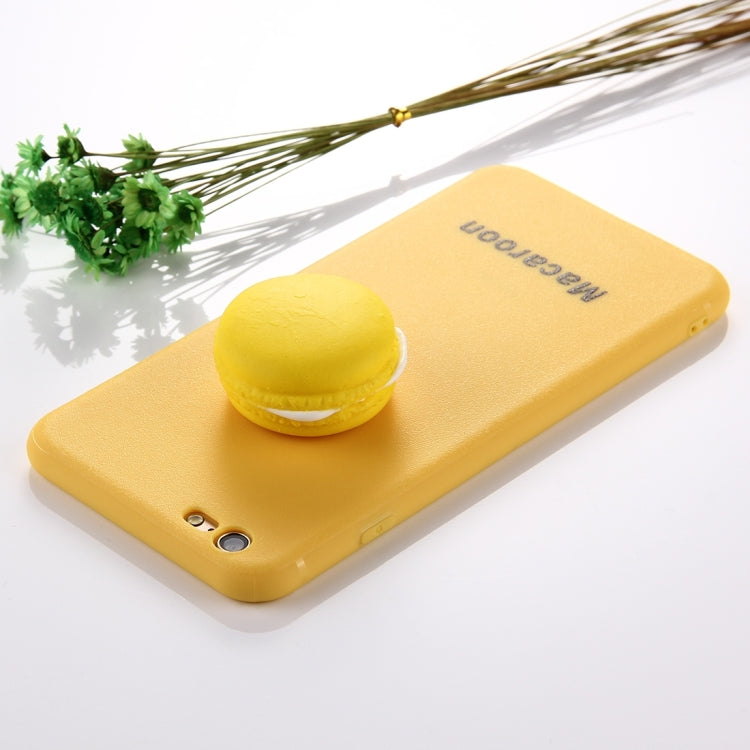 For iPhone 6 Plus & 6s Plus Macaroon Pattern Squeeze Rebound Squishy Dropproof Protective Back Cover Case