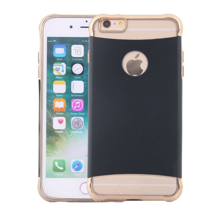 For iPhone 6 Plus & 6s Plus Electroplating Dropproof TPU+PC Detachable Protective Back Cover Case