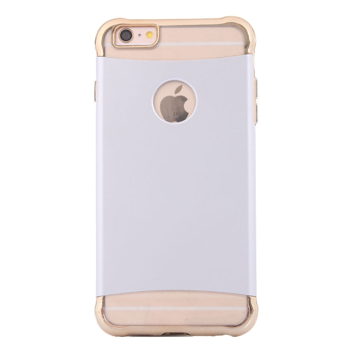For iPhone 6 Plus & 6s Plus Electroplating Dropproof TPU+PC Detachable Protective Back Cover Case