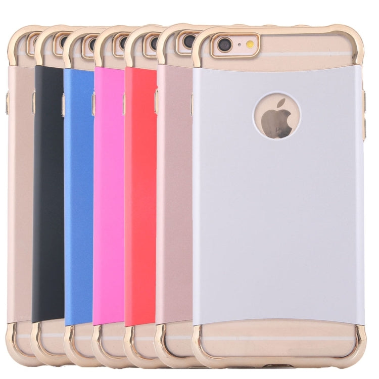 For iPhone 6 Plus & 6s Plus Electroplating Dropproof TPU+PC Detachable Protective Back Cover Case