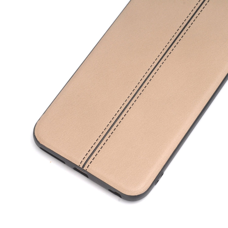 For iPhone 6 Plus & 6s Plus Plain Weave Texture Leather Surface Protective Back Cover Case