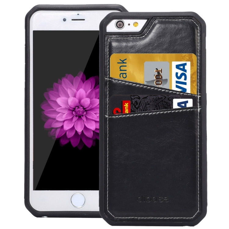 For iPhone 6 & 6s Crazy Horse Texture TPU Protective Case with Card Slot