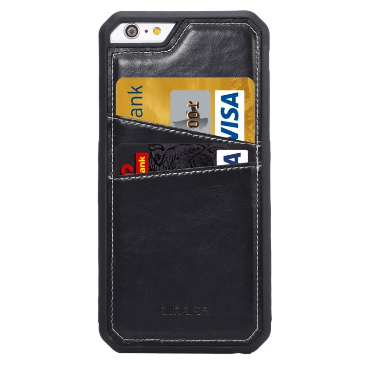 For iPhone 6 & 6s Crazy Horse Texture TPU Protective Case with Card Slot
