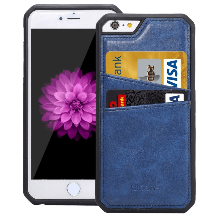 For iPhone 6 & 6s Crazy Horse Texture TPU Protective Case with Card Slot