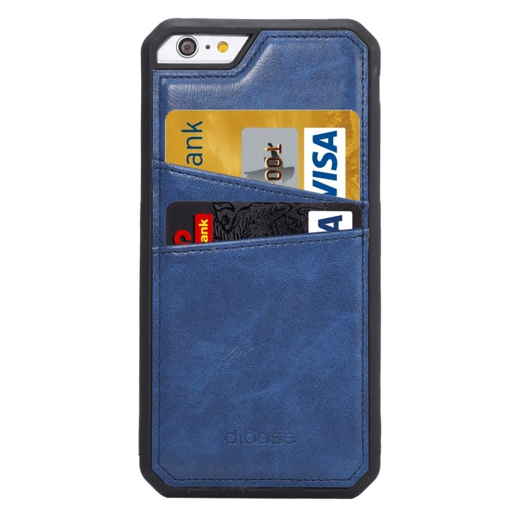 For iPhone 6 & 6s Crazy Horse Texture TPU Protective Case with Card Slot