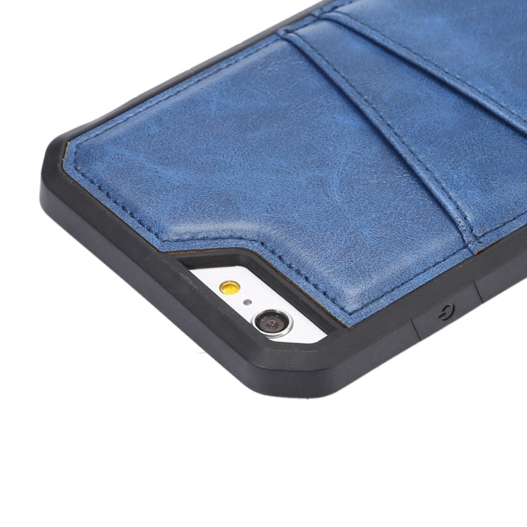 For iPhone 6 & 6s Crazy Horse Texture TPU Protective Case with Card Slot