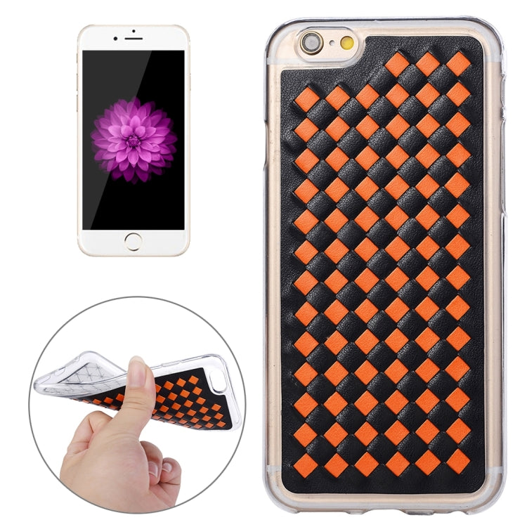 For iPhone 6 & 6s Knit Pattern PU Leather + TPU Protective Case
