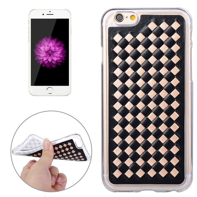 For iPhone 6 & 6s Knit Pattern PU Leather + TPU Protective Case