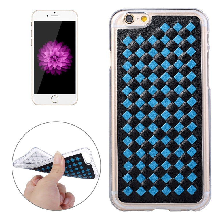 For iPhone 6 & 6s Knit Pattern PU Leather + TPU Protective Case