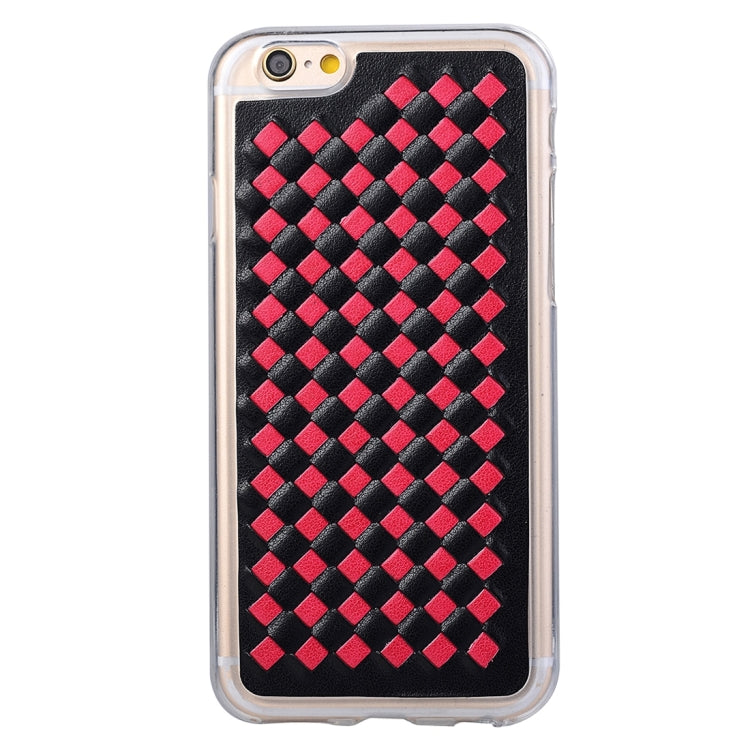 For iPhone 6 & 6s Knit Pattern PU Leather + TPU Protective Case