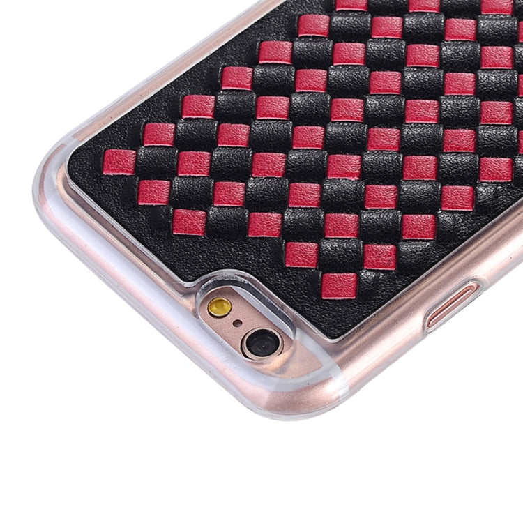 For iPhone 6 & 6s Knit Pattern PU Leather + TPU Protective Case