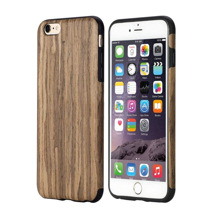 Rock Origin Series for iPhone 6 & 6s Artistic Wood Grain TPU Protective Back Case(Red Sandalwood)