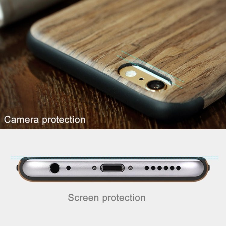 Rock Origin Series for iPhone 6 & 6s Artistic Wood Grain TPU Protective Back Case(Red Sandalwood)