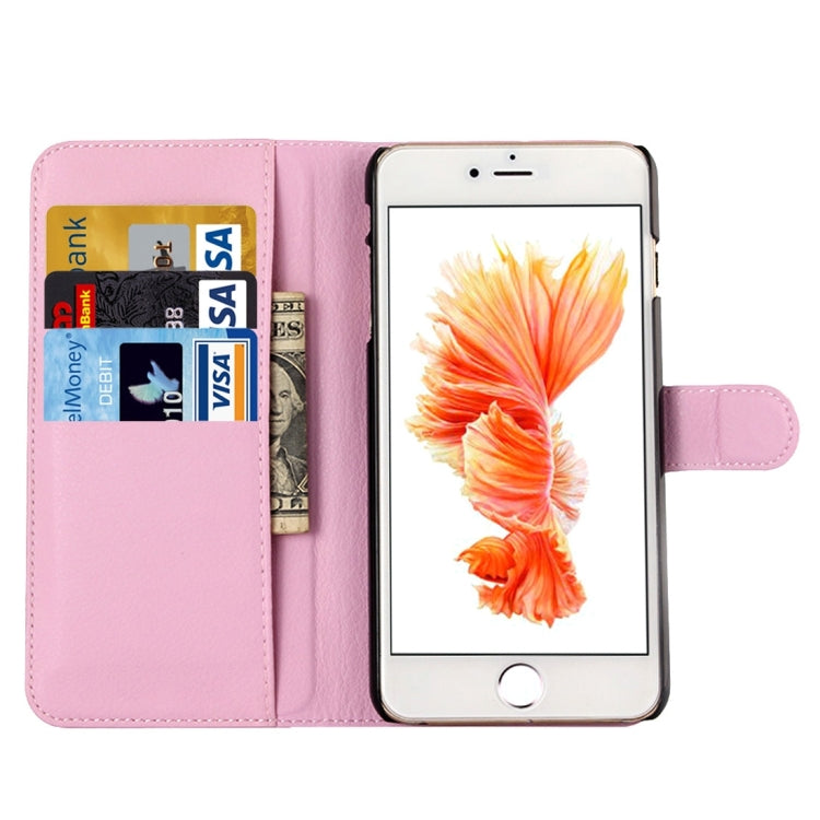 For iPhone 6 & 6s Litchi Texture Horizontal Flip Leather Case with Holder & Card Slots & Wallet