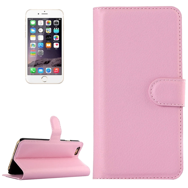 For iPhone 6 & 6s Litchi Texture Horizontal Flip Leather Case with Holder & Card Slots & Wallet
