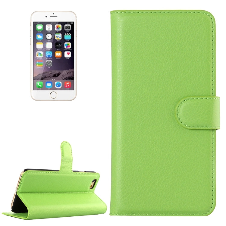For iPhone 6 & 6s Litchi Texture Horizontal Flip Leather Case with Holder & Card Slots & Wallet