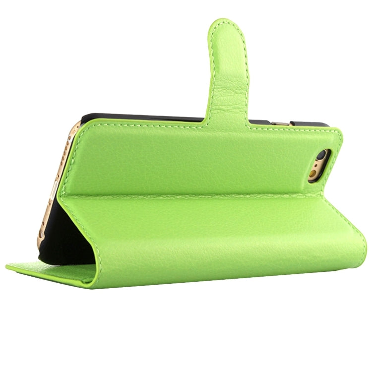 For iPhone 6 & 6s Litchi Texture Horizontal Flip Leather Case with Holder & Card Slots & Wallet