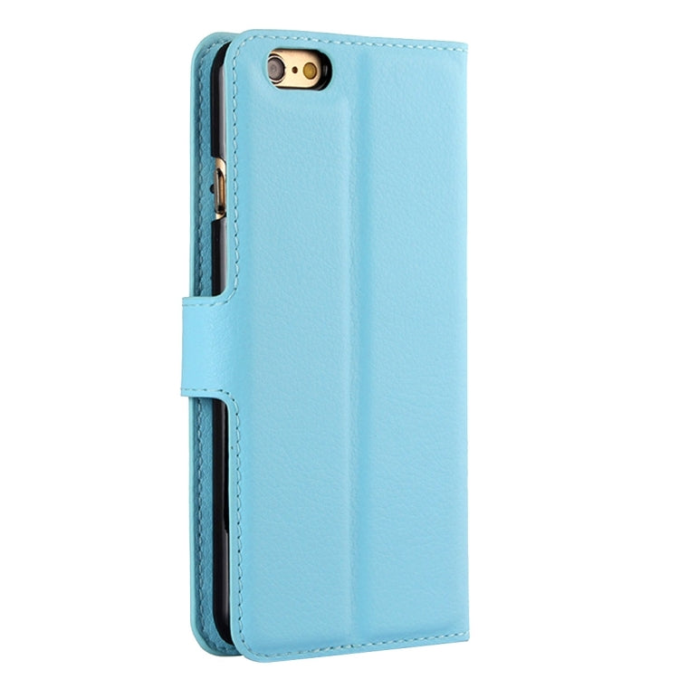 For iPhone 6 & 6s Litchi Texture Horizontal Flip Leather Case with Holder & Card Slots & Wallet
