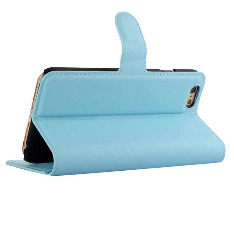 For iPhone 6 & 6s Litchi Texture Horizontal Flip Leather Case with Holder & Card Slots & Wallet
