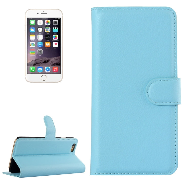 For iPhone 6 & 6s Litchi Texture Horizontal Flip Leather Case with Holder & Card Slots & Wallet