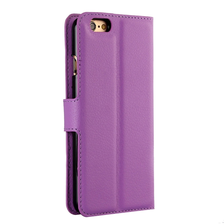 For iPhone 6 & 6s Litchi Texture Horizontal Flip Leather Case with Holder & Card Slots & Wallet