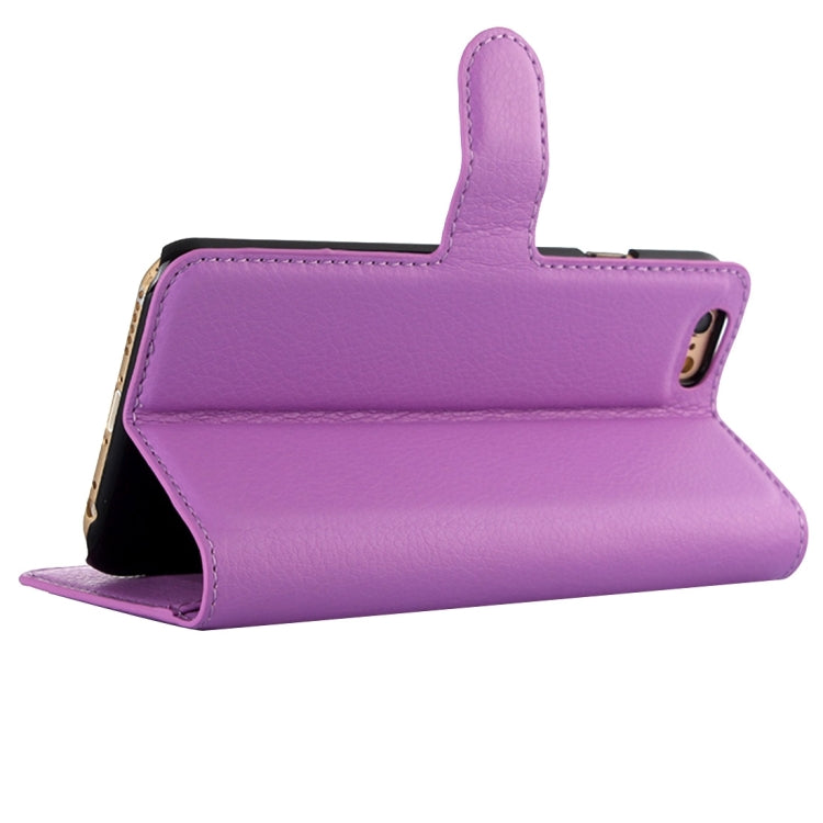 For iPhone 6 & 6s Litchi Texture Horizontal Flip Leather Case with Holder & Card Slots & Wallet