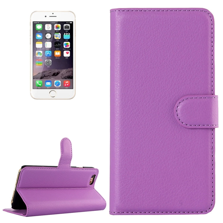 For iPhone 6 & 6s Litchi Texture Horizontal Flip Leather Case with Holder & Card Slots & Wallet