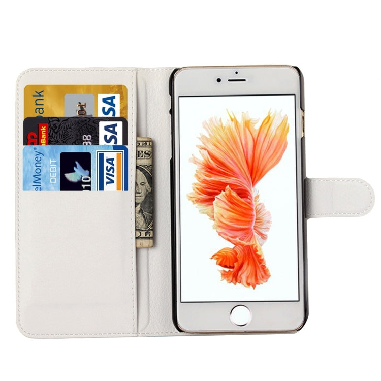 For iPhone 6 & 6s Litchi Texture Horizontal Flip Leather Case with Holder & Card Slots & Wallet