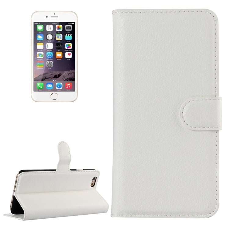 For iPhone 6 & 6s Litchi Texture Horizontal Flip Leather Case with Holder & Card Slots & Wallet