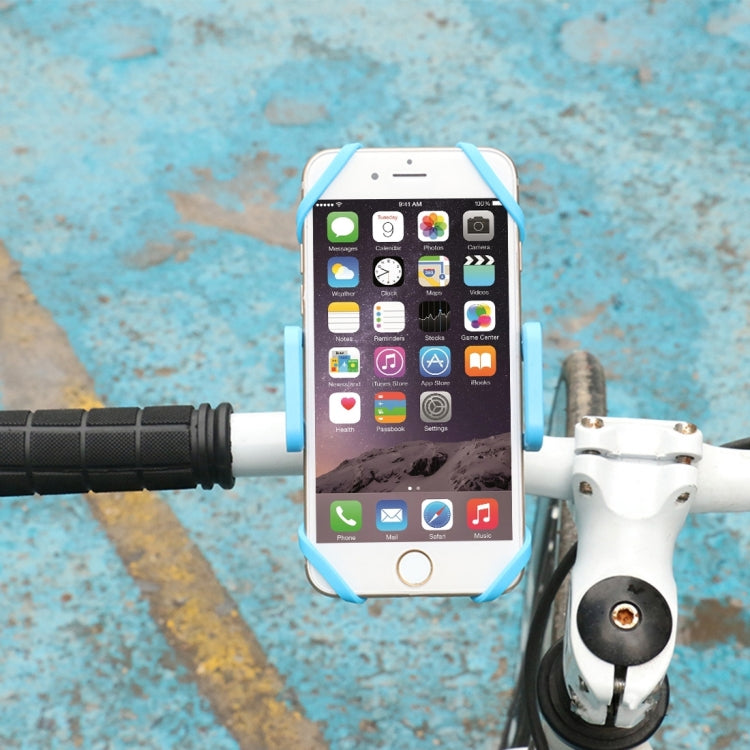 SEZU 360 Degree Rotation Universal Bike Mobile Phone Mount Holder for iPhone 6 / 6s / 6s Plus / 6 Plus, Galaxy S6, HTC, Nokia, Sony, 5.5 inch and under Smart Phone(Blue)