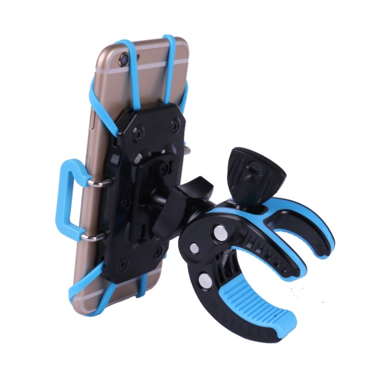 SEZU 360 Degree Rotation Universal Bike Mobile Phone Mount Holder for iPhone 6 / 6s / 6s Plus / 6 Plus, Galaxy S6, HTC, Nokia, Sony, 5.5 inch and under Smart Phone(Blue)