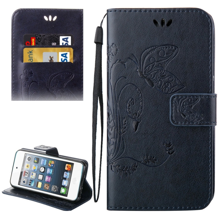 For iPod Touch 6 Crazy Horse Texture Printing Horizontal Flip Leather Case with Holder & Card Slots & Wallet & Lanyard