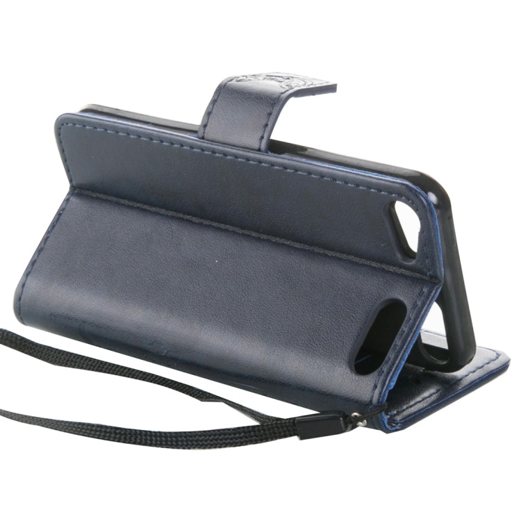 For iPod Touch 6 Crazy Horse Texture Printing Horizontal Flip Leather Case with Holder & Card Slots & Wallet & Lanyard