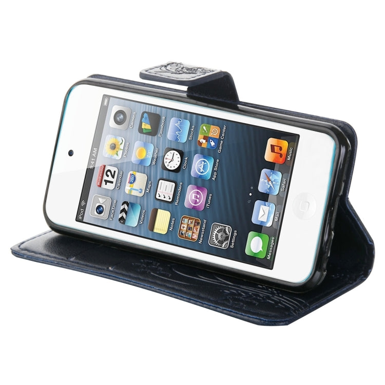 For iPod Touch 6 Crazy Horse Texture Printing Horizontal Flip Leather Case with Holder & Card Slots & Wallet & Lanyard
