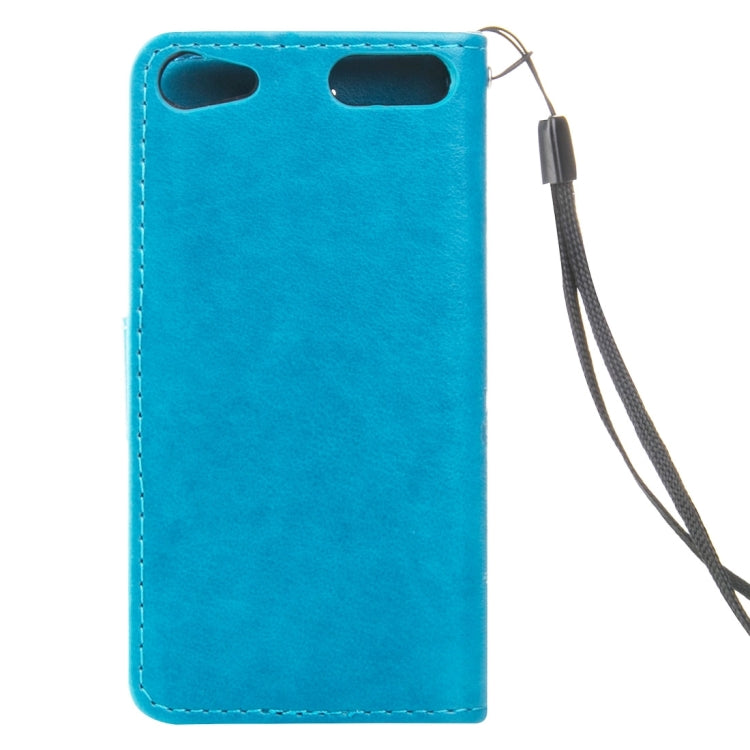 For iPod Touch 6 Crazy Horse Texture Printing Horizontal Flip Leather Case with Holder & Card Slots & Wallet & Lanyard