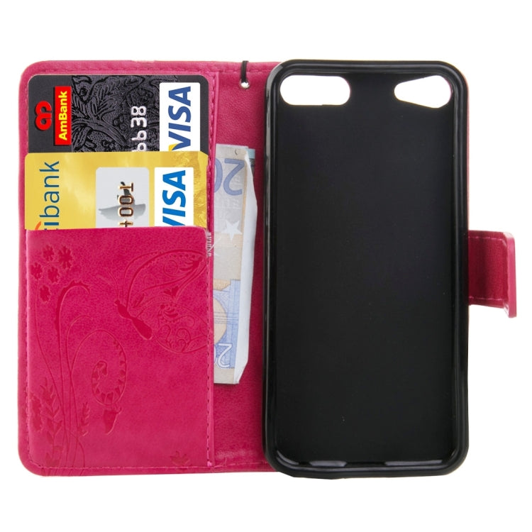For iPod Touch 6 Crazy Horse Texture Printing Horizontal Flip Leather Case with Holder & Card Slots & Wallet & Lanyard