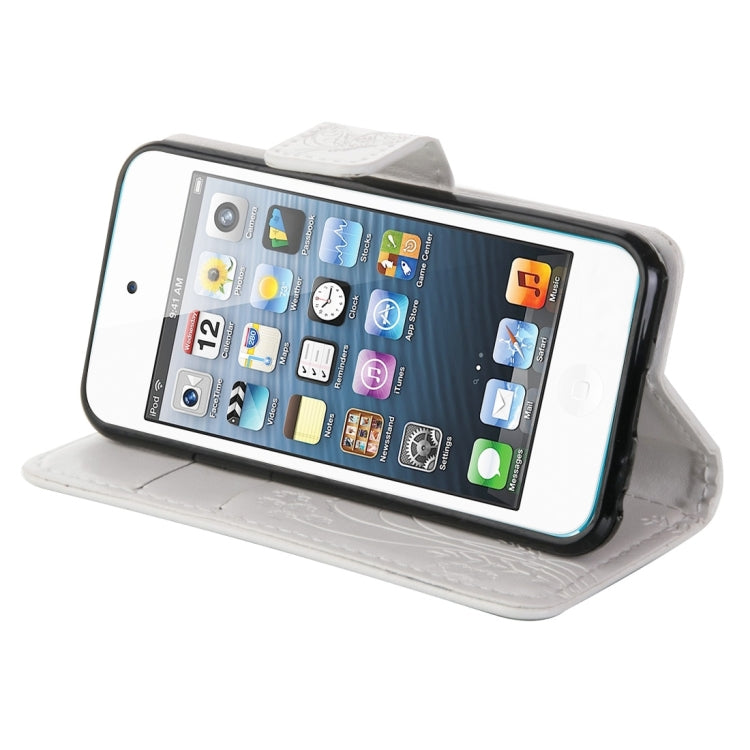 For iPod Touch 6 Crazy Horse Texture Printing Horizontal Flip Leather Case with Holder & Card Slots & Wallet & Lanyard