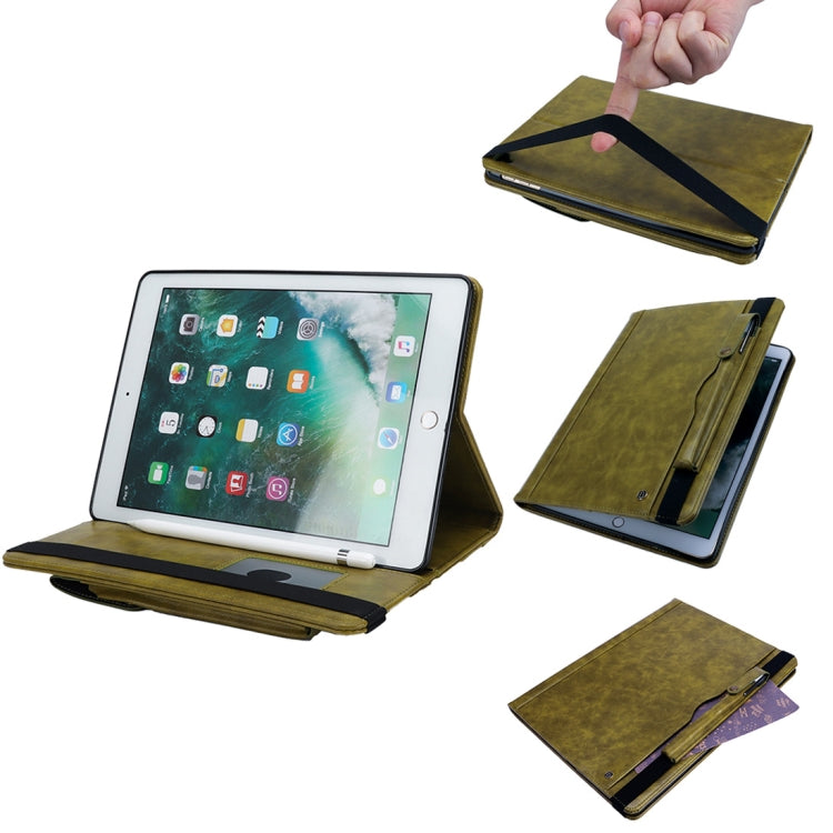 Horizontal Flip Leather Case for iPad 9.7(2018) & 9.7(2017) & Pro 9.7 & Air2 & Air,  with Double Card Slots & Pen Slots & Holder & Wallet & Photo Frame