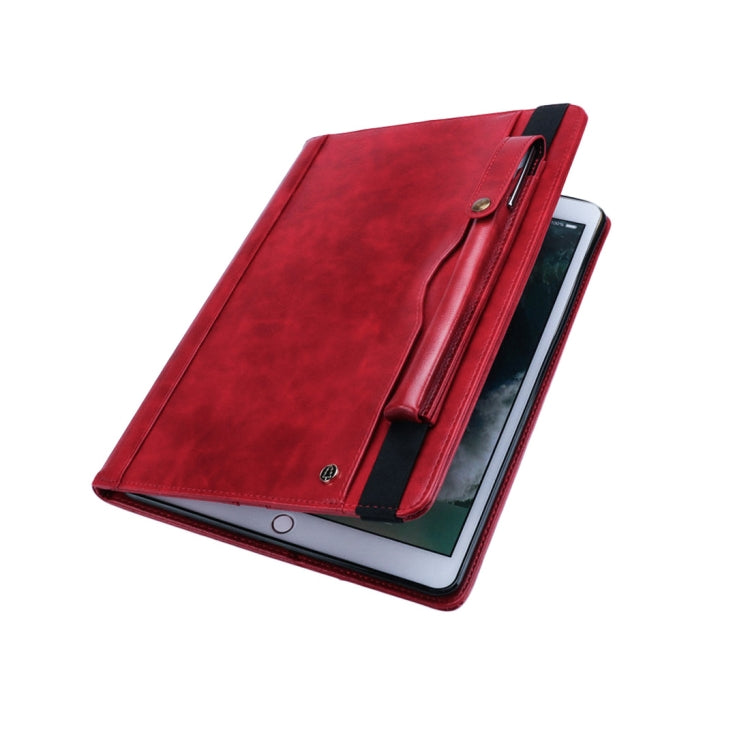 Horizontal Flip Leather Case for iPad 9.7(2018) & 9.7(2017) & Pro 9.7 & Air2 & Air,  with Double Card Slots & Pen Slots & Holder & Wallet & Photo Frame