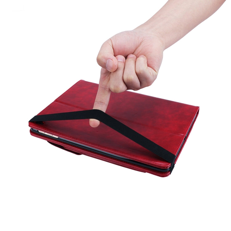 Horizontal Flip Leather Case for iPad 9.7(2018) & 9.7(2017) & Pro 9.7 & Air2 & Air,  with Double Card Slots & Pen Slots & Holder & Wallet & Photo Frame
